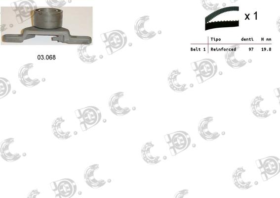 Autokit 04.5070 - Timing Belt Set car-mod.net