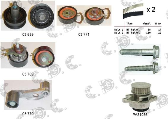 Autokit 04.5108PA - Timing Belt Set car-mod.net