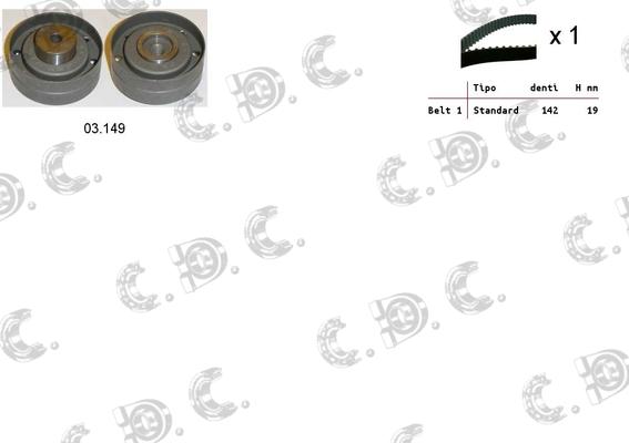 Autokit 04.5186 - Timing Belt Set car-mod.net