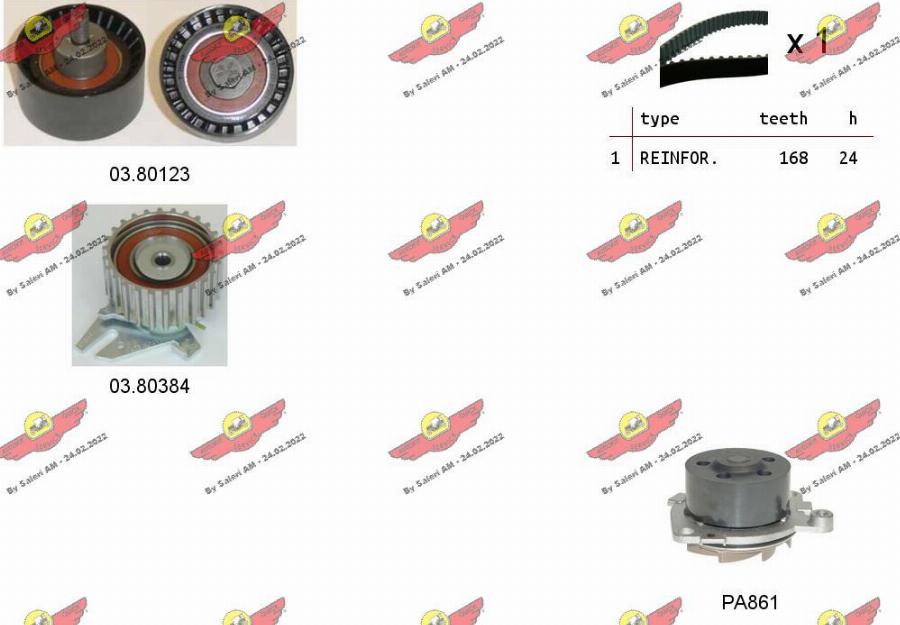 Autokit 04.5136PA - Water Pump & Timing Belt Set car-mod.net