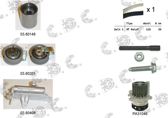 Autokit 04.5130PA - Water Pump & Timing Belt Set car-mod.net