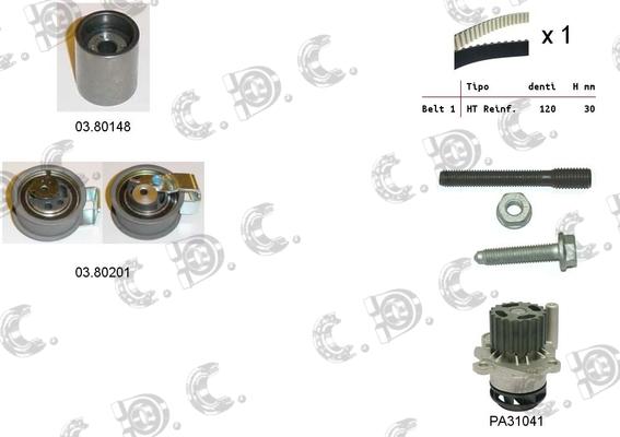 Autokit 04.5129PA2 - Water Pump & Timing Belt Set car-mod.net