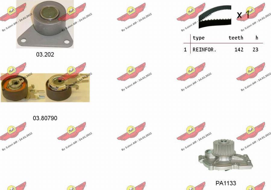 Autokit 04.5343PA - Water Pump & Timing Belt Set car-mod.net