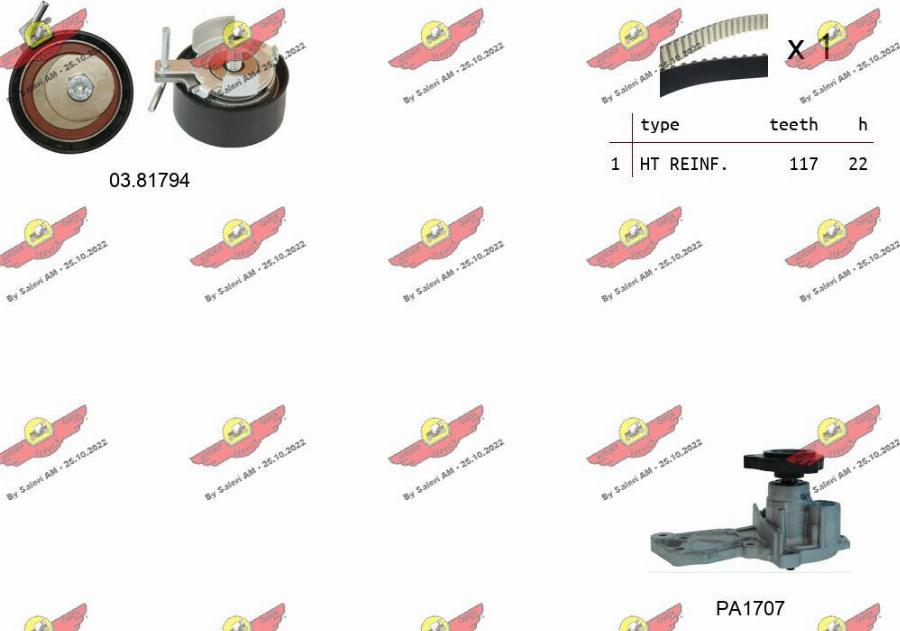Autokit 04.5353PA2 - Water Pump & Timing Belt Set car-mod.net