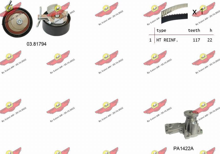 Autokit 04.5353PA - Water Pump & Timing Belt Set car-mod.net