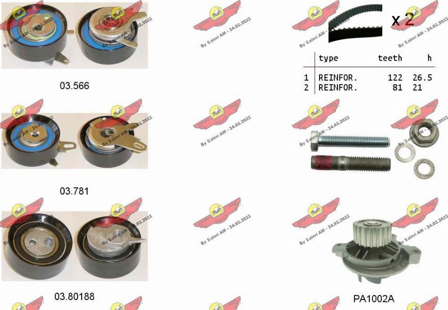 Autokit 04.5364PA - Water Pump & Timing Belt Set car-mod.net