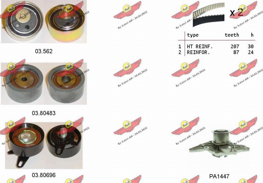 Autokit 04.5362PA - Water Pump & Timing Belt Set car-mod.net