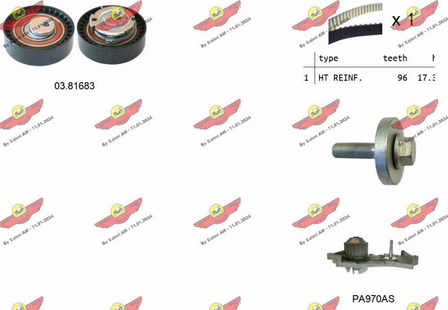 Autokit 04.5319PA2 - Water Pump & Timing Belt Set car-mod.net