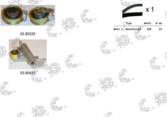 Autokit 04.5244 - Timing Belt Set car-mod.net