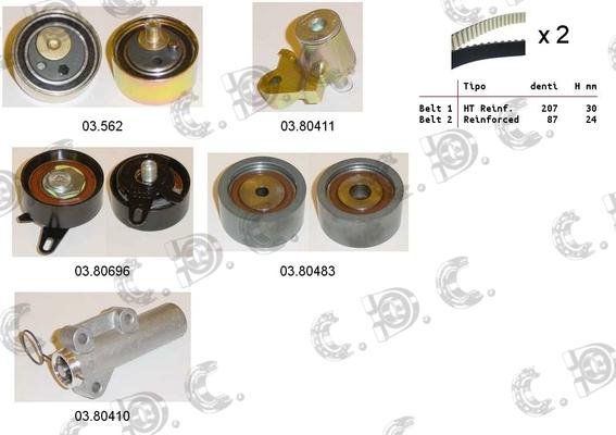 Autokit 04.5266C - Timing Belt Set car-mod.net