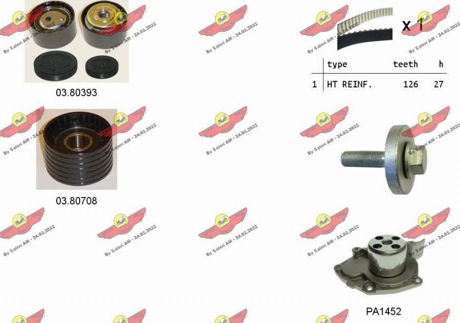 Autokit 04.5262PA - Water Pump & Timing Belt Set car-mod.net