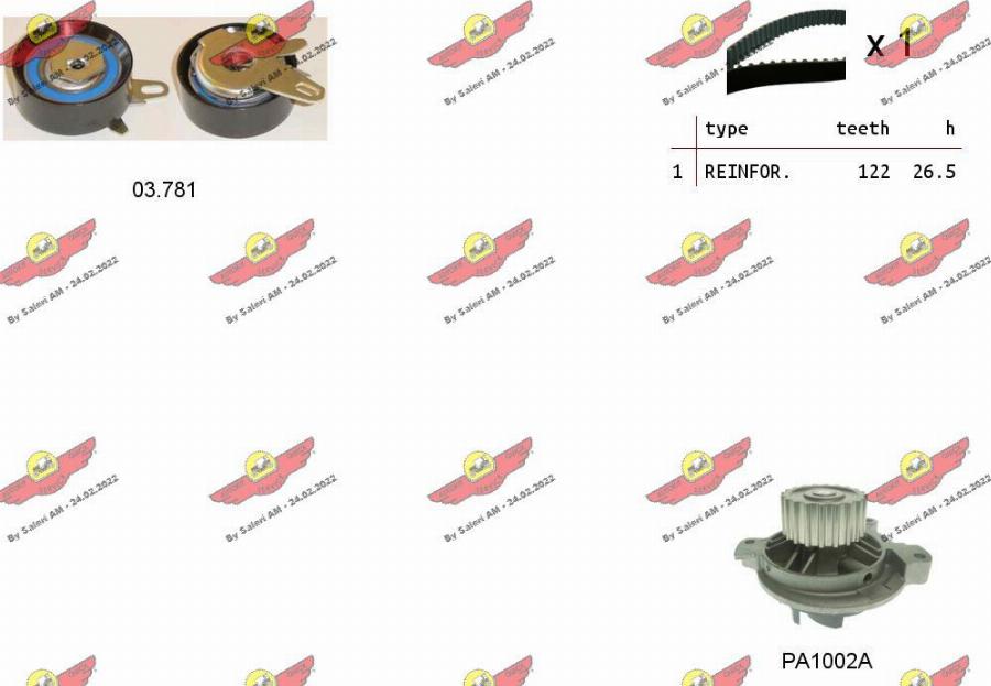 Autokit 04.5222PA - Water Pump & Timing Belt Set car-mod.net