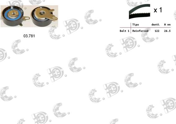 Autokit 04.5222 - Timing Belt Set car-mod.net