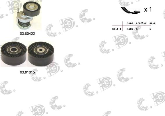 Autokit 06.0058 - V-Ribbed Belt Set car-mod.net