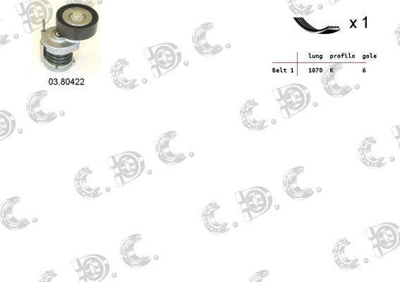 Autokit 06.0008 - V-Ribbed Belt Set car-mod.net