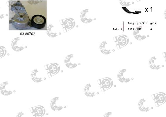 Autokit 06.0007 - V-Ribbed Belt Set car-mod.net