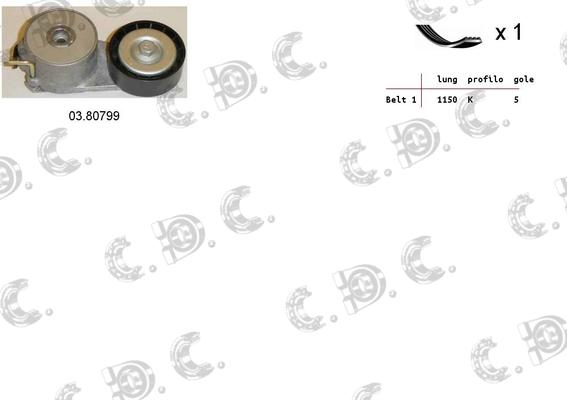 Autokit 06.0014 - V-Ribbed Belt Set car-mod.net