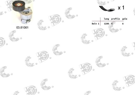 Autokit 06.0034 - V-Ribbed Belt Set car-mod.net