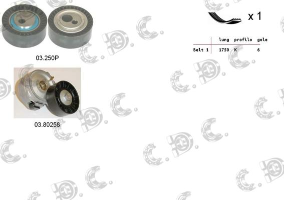 Autokit 06.0031 - V-Ribbed Belt Set car-mod.net