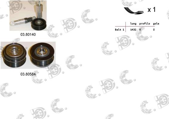 Autokit 06.0074 - V-Ribbed Belt Set car-mod.net