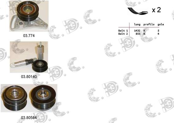 Autokit 06.0071 - V-Ribbed Belt Set car-mod.net