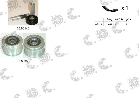 Autokit 06.0073 - V-Ribbed Belt Set car-mod.net