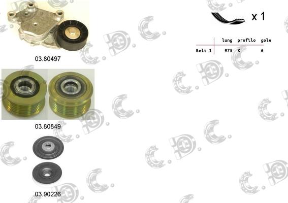 Autokit 06.0111 - V-Ribbed Belt Set car-mod.net