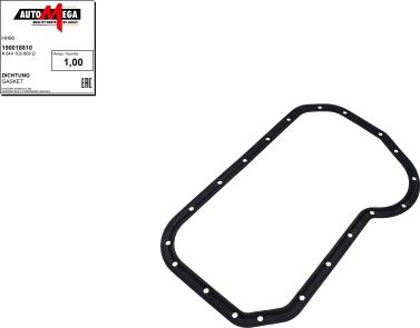 Automega 190018810 - Gasket, oil sump car-mod.net
