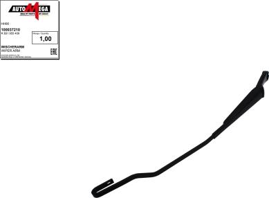 Automega 100037210 - Wiper Arm, window cleaning car-mod.net