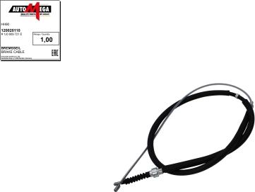 Automega 120020110 - Cable, parking brake car-mod.net