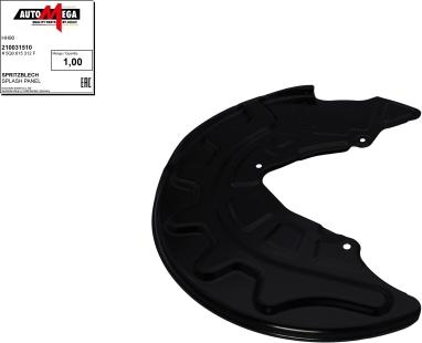 Automega 210031510 - Splash Panel, guard, brake disc car-mod.net