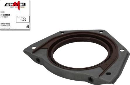 Automega 210162610 - Shaft Seal, crankshaft car-mod.net
