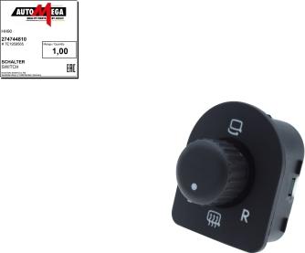 Automega 274744810 - Switch, mirror adjustment car-mod.net