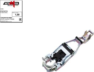 Automega 274743710 - Door-handle Frame car-mod.net