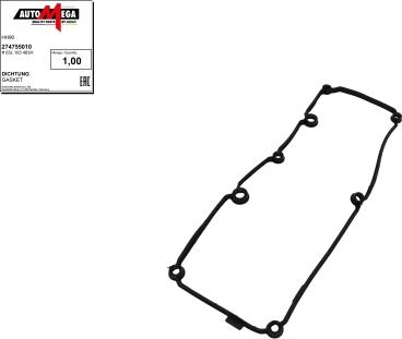 Automega 274755010 - Gasket, cylinder head cover car-mod.net