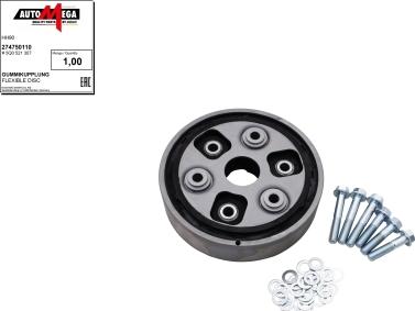 Automega 274750110 - Flexible disc, propshaft joint car-mod.net