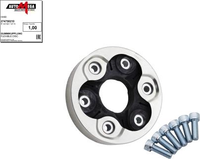 Automega 274750210 - Flexible disc, propshaft joint car-mod.net