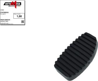 Automega 274765510 - Clutch Pedal Pad car-mod.net