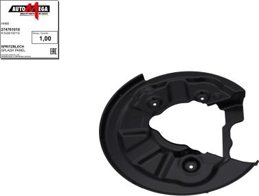 Automega 274761010 - Splash Panel, guard, brake disc car-mod.net