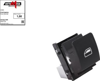 Automega 274724510 - Switch, window regulator car-mod.net