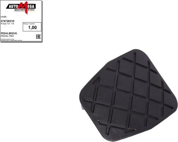 Automega 274726310 - Clutch Pedal Pad car-mod.net