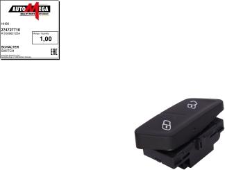 Automega 274727710 - Door lock switch, button car-mod.net
