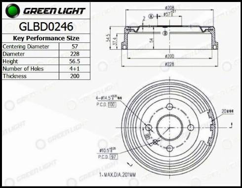 AutomotiveAdriado GLBD0246 - Brake Drum car-mod.net