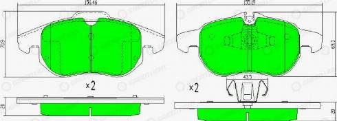 AutomotiveAdriado GLBP0099 - Brake Pad Set, disc brake car-mod.net