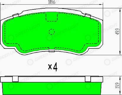 AutomotiveAdriado GLBP0095 - Brake Pad Set, disc brake car-mod.net