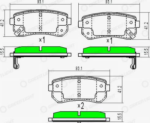 AutomotiveAdriado GLBP0040 - Brake Pad Set, disc brake car-mod.net
