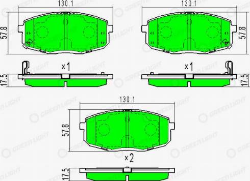 AutomotiveAdriado GLBP0041 - Brake Pad Set, disc brake car-mod.net