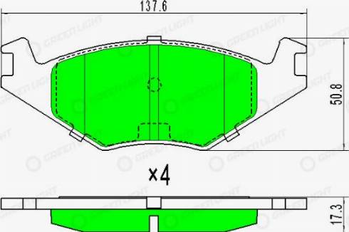 AutomotiveAdriado GLBP0050 - Brake Pad Set, disc brake car-mod.net