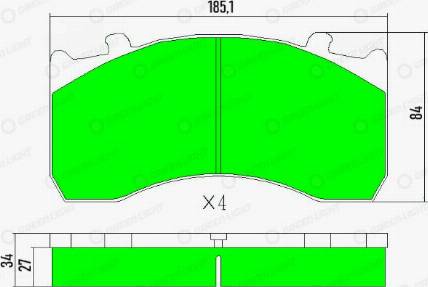 AutomotiveAdriado GLBP005HD - Brake Pad Set, disc brake car-mod.net