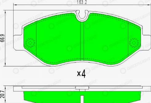 AutomotiveAdriado GLBP0064 - Brake Pad Set, disc brake car-mod.net
